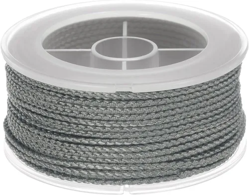 Miniatura 31 de HARFINGTON Cordón de hilo de nailon para cuentas de 0.063 in, cuerda de nailon trenzado extrafuerte para manualidades, pulseras, joyería, Negro