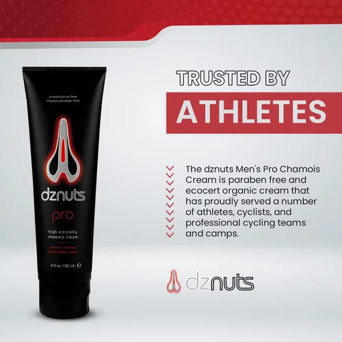 Miniatura 7 de dznuts Men's Pro Chamois Cream, Anti -Chafing Cream for Saddle Sores, Chafing, Rubbing, Inner Thighs Friction for Cyclists, Runners, Triathletes
