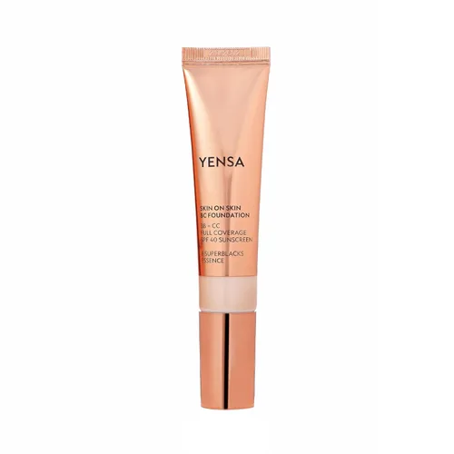 Miniatura 11 de YENSA BC Foundation - Base de cobertura completa, crema CC y BB en uno con SPF 40, enriquecida con ácido hialurónico y péptidos para hidratar