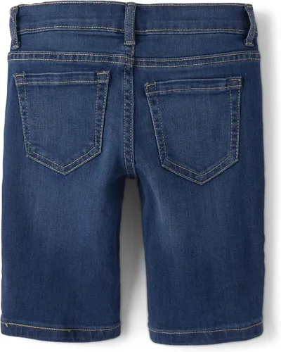 Miniatura 3 de The Children's Place Girls Denim Skimmer Jean Shorts, 2 Pack