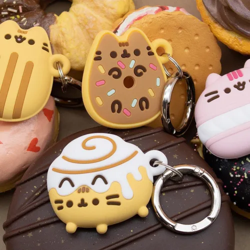 Miniatura 6 de iFace x Pusheen Café Series Funda protectora de silicona [compatible con Apple AirTag] [Bonita funda de personajes]