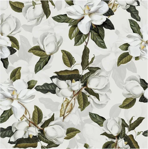 Miniatura 8 de HAOKHOME Papel tapiz floral Gardenia removible de vinilo negro/blanco/verde, autoadhesivo de 17.7 pulgadas x 32.8 pies Negro/Blanco/Verde/Gris