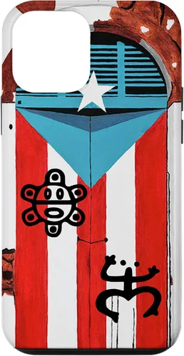 Miniatura 16 de Funda con diseño de bandera de Puerto Rico Coqui Sun Taíno, Boricua Pride Cover Case para iPhone 17