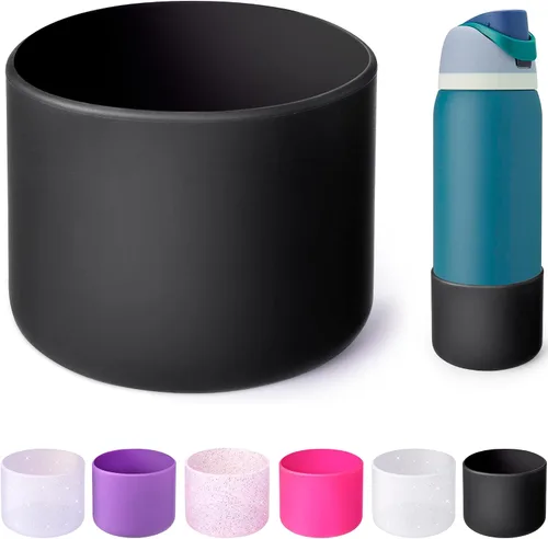 Miniatura 62 de Silicone Boot for Owala Water Bottle 24oz 32oz 40oz, Anti-Slip Protective Sleeve Bottom Bumper Protector for FreeSip, Twist, and Flip Stainless Rosa