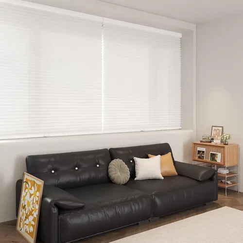 Miniatura 2 de MYshade Persianas Celulares sin Cordón para Ventanas con Filtrado de Luz Persianas para Ventanas de Interior 1.5 pulgadas Celda de Panal Tela Blanco