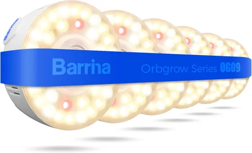 Miniatura 20 de Barrina Orbgrow OG09 Puck - Luz LED de crecimiento, 5000K 9W (equivalente a 135 vatios), luces de plantas para plantas de interior de espectro