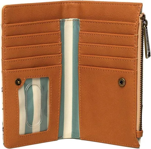 Miniatura 2 de Loungefly Disney Dumbo - Cartera de piel sintética con solapa, Multi, Retro