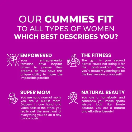 Miniatura 9 de Paquete de 6 multivitamínicos para mujer - Gomitas de vinagre de sidra de manzana - 360 gomitas multivitamínicas - Vitaminas para mujeres - Sabor a