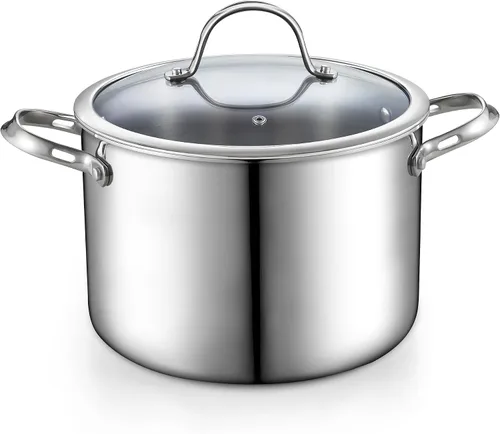 Miniatura 12 de Cooks Standard Olla para Caldo de Acero Inoxidable Multi-Capa, Olla Holandesa de 7 Cuartos para Cocinar Pasta y Enlatado con Tapa, Olla Profunda