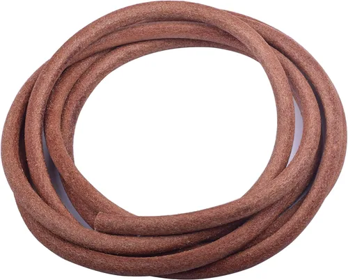 Miniatura 38 de KONMAY Cordón redondo de cuero real de 0.039 pulgadas, cordón de cuero negro de 25 yardas para hacer joyas, collares, pulseras y manualidades