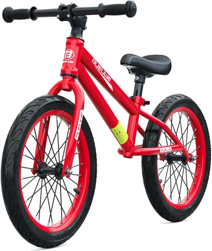 16 Inch Balance Bike for Big Kids Boys and Girls, No Pedal Sports Training Bicycle, Adjustable Seat Pneumatic Tires Quick Assembly