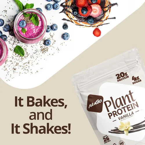 Miniatura 6 de NuGo Proteína vegetal en polvo, vainilla, 0.71 onzas de proteína vegana de guisante, baja en azúcar, sin gluten, ingredientes sin lácteos, sin soja