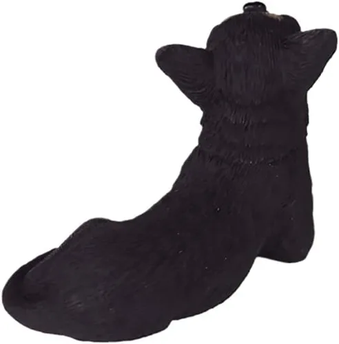 Miniatura 8 de 1 mini estatuilla de resina de Chihuahua de 2 pulgadas, mini regalos conmemorativos para perros, figuras de perro, decoración de automóvil, Negro