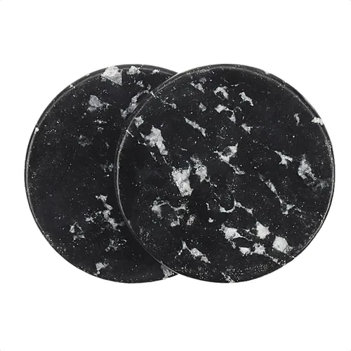 Extensión de pestañas redondas, 2 unidades, piedra de jade, injertada, color negro, almohadilla adhesiva para pestañas para salón de belleza