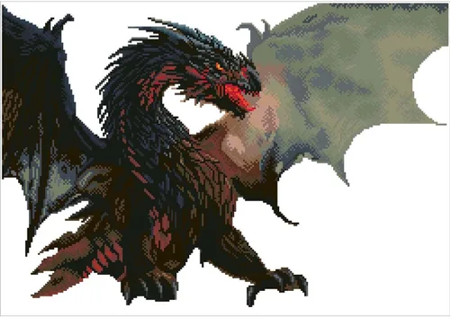 Miniatura 2 de DIAMOND DOTZ Dragon?s Lair - Kits de pintura de diamantes míticos para adultos, kits de arte de diamantes, un kit de manualidades creativo relajante