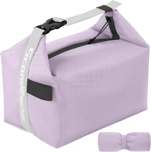 Miniatura 10 de Bolsa de almuerzo para mujeres y hombres, fresca, mantiene la comida fresca, caja de almuerzo, pequeña bolsa enfriadora a prueba de fugas