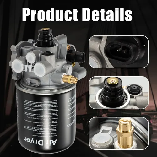 Miniatura 2 de Conjunto de secador de aire compatible con Meritor Wabco System Saver 1200P (SS1200P) Series reemplaza R955079, R955300, 955300
