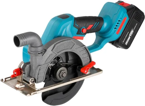 Miniatura 4 de Sierra circular inalámbrica sin escobillas con batería de 4000 mAh, 6900 RPM, compacta y ligera, pequeña sierra circular para madera, metal suave