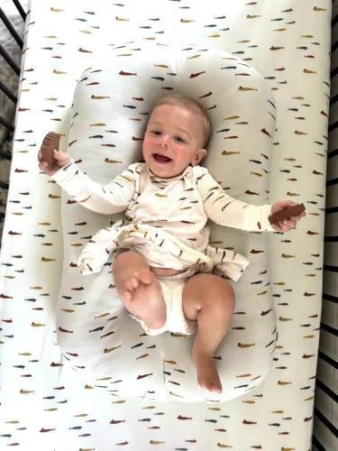 Miniatura 36 de GUNAMUNA Pijama unisex convertible ultrasuave para bebé, mameluco con cremallera para pañales, recién nacido a 24 meses
