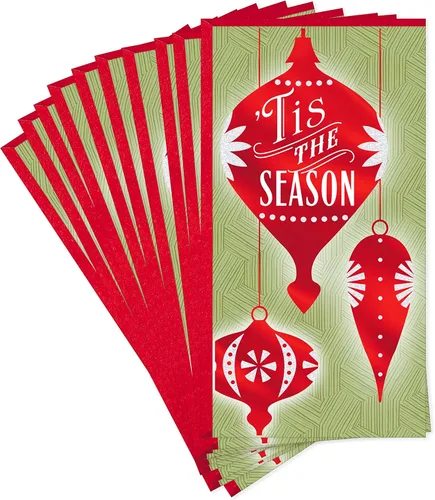 Miniatura 8 de Hallmark Paquete de tarjetas de regalo o dinero de Navidad, Thinking of You at Christmas (10 tarjetas con sobres)