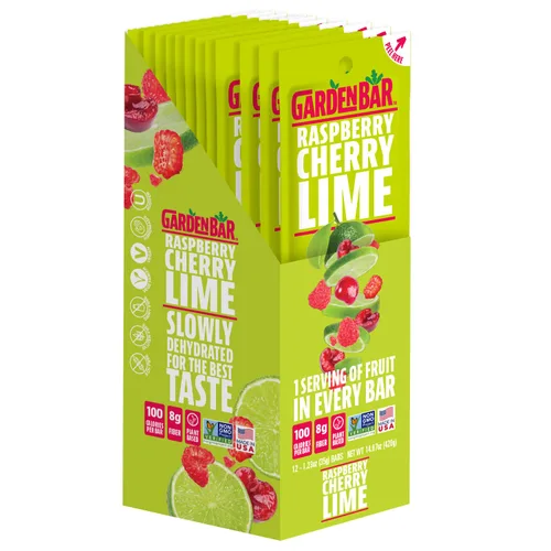 Miniatura 10 de Garden Bar Blueberry Lemon Fruit Cecina de cuero de fruta natural saludable Sin gluten, sin OMG, aperitivo alto en fibra 12