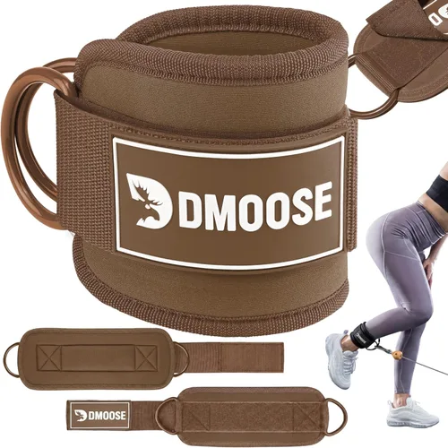 Miniatura 15 de DMoose Fitness Ankle Strap for Cable Machine - One Size Fit with Premium Padding Cuffs, Ankle Bands for Working Out, Booty Workouts, Leg Extension