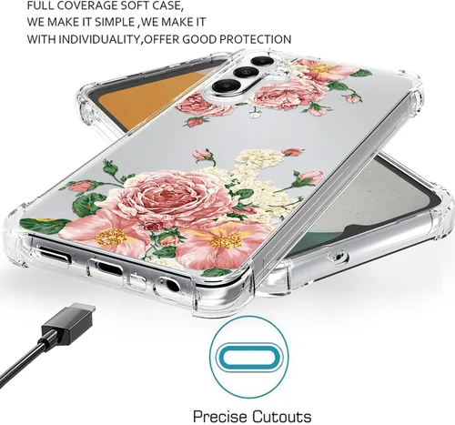 Miniatura 6 de Osophter Funda para Galaxy A15: funda de goma TPU flexible para Samsung Galaxy A15 para Samsung Galaxy A15 con protector de pantalla