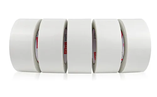 JIALAI HOME Paquete de 5 Cintas Adhesivas para Conductos Blancas, 2 pulgadas x 30 yardas, grosor de 8.27 mil, Uso Pesado, Fuerte, Flexible, Sin