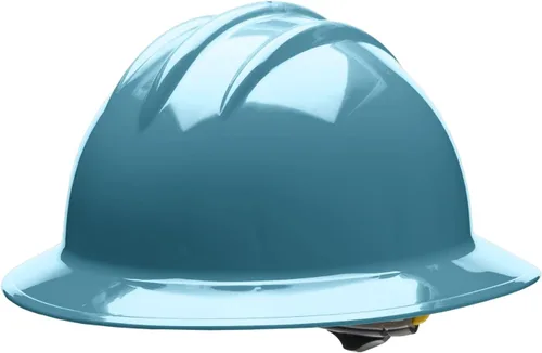 Miniatura 2 de Bullard Casco de seguridad de ala completa de 3 costillas con suspensión de trinquete de 4 puntos y almohadilla de algodón para cejas