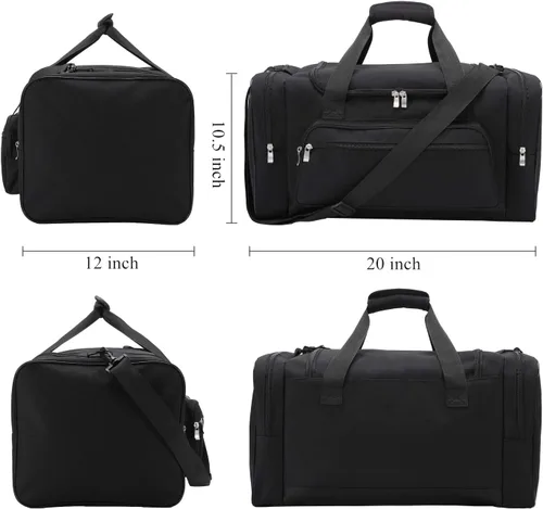 Miniatura 5 de Sports Duffel Bag 20 inch for Travel Gym Black