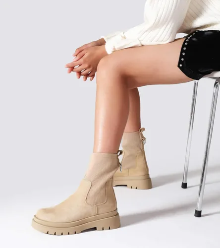 Miniatura 6 de Shoe'N Tale Chelsea - Botines para mujer, con plataforma elástica, suela elástica, antideslizantes, punta redonda, sin cordones