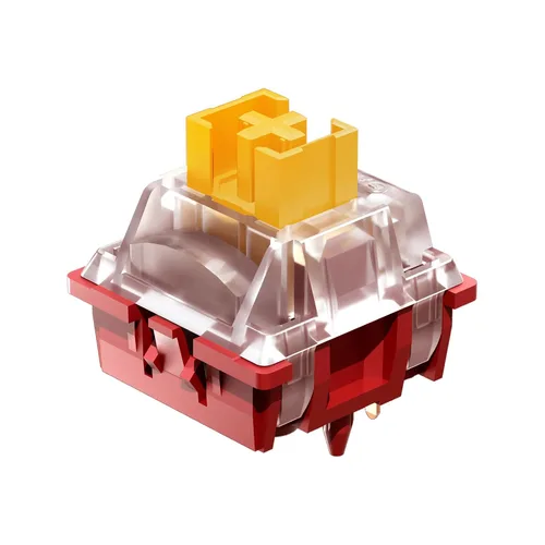 GK GAMAKAY Phoenix - Interruptor de teclado silencioso lineal con difusor LED para teclado mecánico retroiluminado de 5 pines interruptores