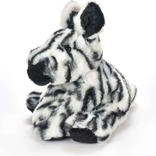 Miniatura 4 de The Petting Zoo Peluche de cebra, regalos para niños, animales salvajes del zoológico Onez, juguete de peluche de cebra de 9 pulgadas