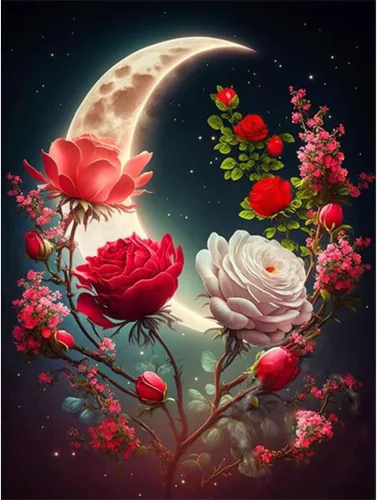 Miniatura 11 de bleihum Kit de pintura de diamantes de noche estrellada, arte de diamantes de árbol para adultos, manualidades de pintura de gemas para adultos