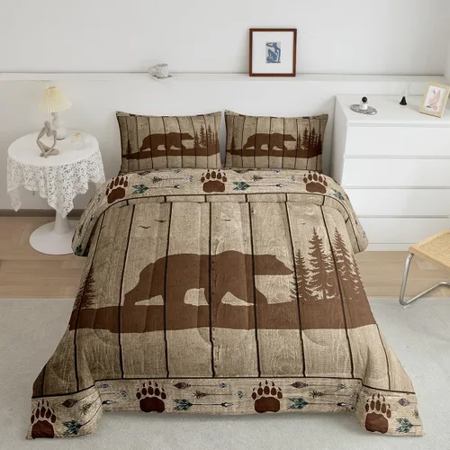Miniatura 47 de Feelyou, juego de ropa de cama estilo vaquero tamaño individual para niños, juego de edredón occidental para niños y niñas, desierto del lejano
