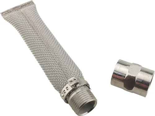ZCZQC 2 tubos de filtro de acero inoxidable de 6 pulgadas con filtro de cerveza de rosca de 1/2NPT adecuado para elaboración de granos y elaboración