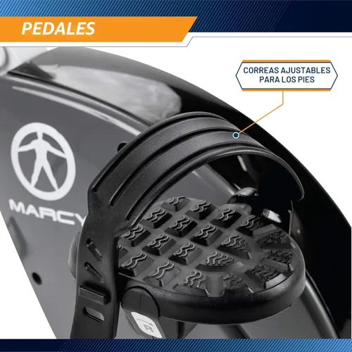 Miniatura 7 de Marcy - Bicicleta de ejercicios vertical plegable con resistencia ajustable para entrenamiento cardiovascular y entrenamiento de fuerza - Disponible