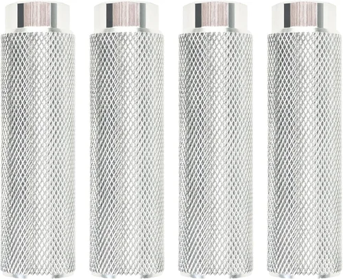 Miniatura 21 de 2 pares de reposapiés de aleación de aluminio para bicicleta de montaña, clavijas de acrobacias traseras, compatibles con ejes de 3/8 pulgadas Negro