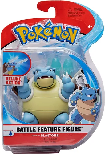 Miniatura 3 de Pokémon Figura de batalla característica: incluye Blastoise de 4.5 pulgadas