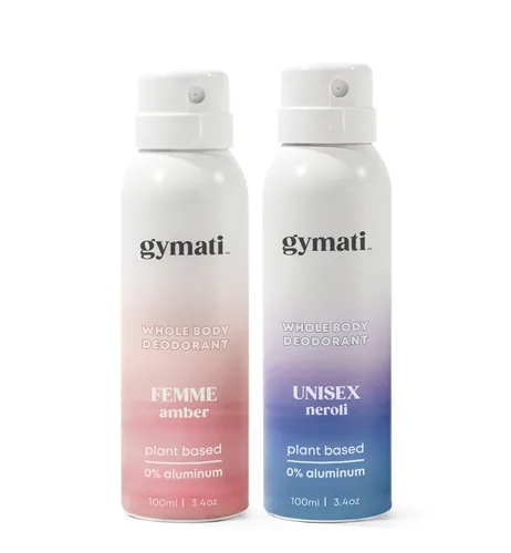 Miniatura 14 de Gymati Desodorante corporal natural en aerosol sin aluminio, unisex, paquete de 2