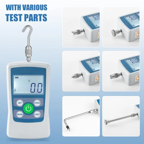 Miniatura 4 de BAOSHISHAN Medidor de fuerza digital 100N Push Pull Gauge 100N/22LB/22.0 lbs/360Oz Gatillo Pull Gauge con 4 unidades de almacenamiento portátil