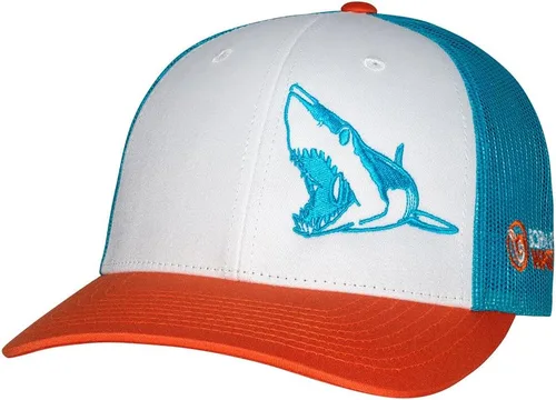 Miniatura 7 de Sombrero de camionero de buceo con tiburón: Snapback ajustable para hombre, para pesca, pesca submarina