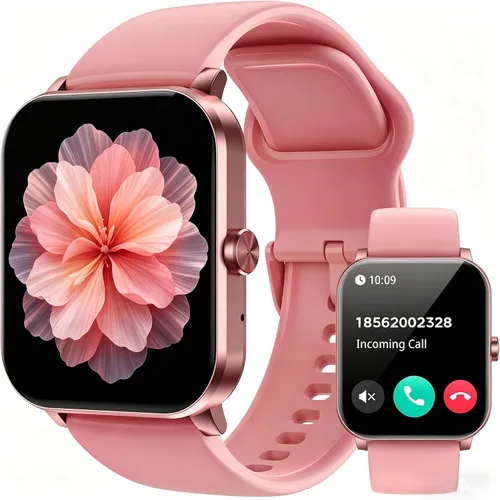 Jacoosa Reloj inteligente, reloj inteligente HD de 1.85 pulgadas para hombres y mujeres (respuesta/hacer llamadas), reloj de fitness con más de 120