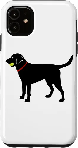 Miniatura 7 de Funda de regalo para iPhone 13 Labrador Retriever Fetch, Black Lab Play Ball Dog Lover