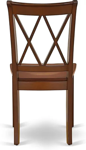 Miniatura 9 de East West Furniture ESCL3-BCH-C - Juego de mesa de comedor de 3 piezas que contiene una mesa de cocina redonda con pedestal y 2 sillas de comedor