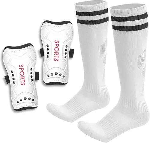 AIMISICAR Espinilleras y Calcetines de Fútbol para Niños Pequeños, Niños y Jóvenes para Niños y Niñas (Edad 3-5, 6-8, 8-12, 10-14) | Combo de