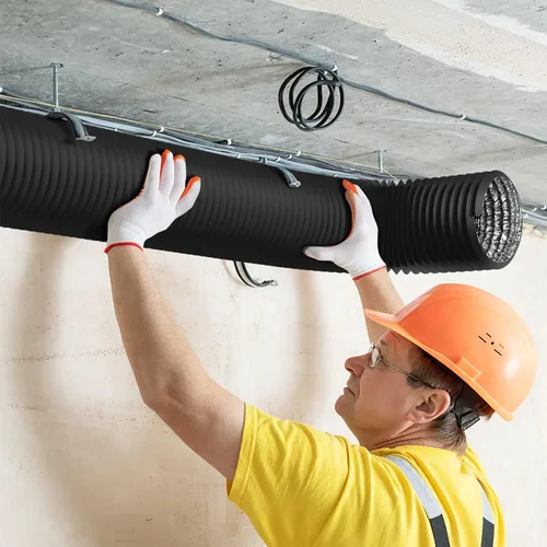 Miniatura 11 de iPower Manguera de ventilación flexible de conducto de aluminio de 3 pulgadas y 8 pies con protección de 4 capas para secadora para calefacción