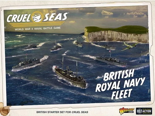 Miniatura 2 de Cruel Seas Warlord British Royal Fleet 1:300 WWII Naval Militar Wargaming Kit de modelo de plástico 782611001