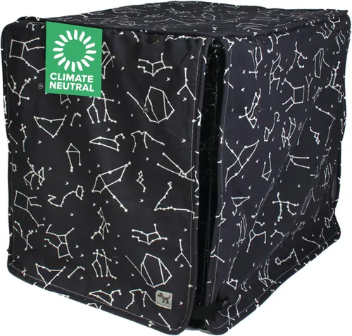 Miniatura 24 de Molly Mutt Wild Horses - Funda para jaula de perro, funda de lona 100% algodón con 2 paneles enrollables, ideal para jaula de perro o gato, Caballos