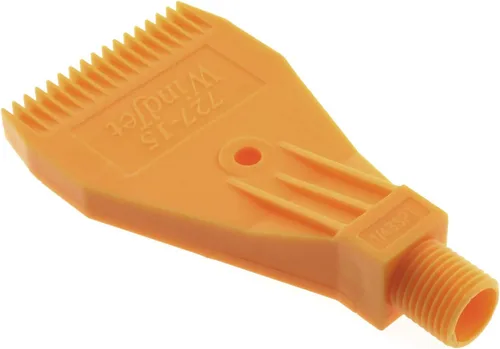 Miniatura 4 de Boquilla plana E-outstanding naranja de 1/4 de pulgada rosca macho ABS de un solo orificio Boquilla de chorro plano para soplado de aire